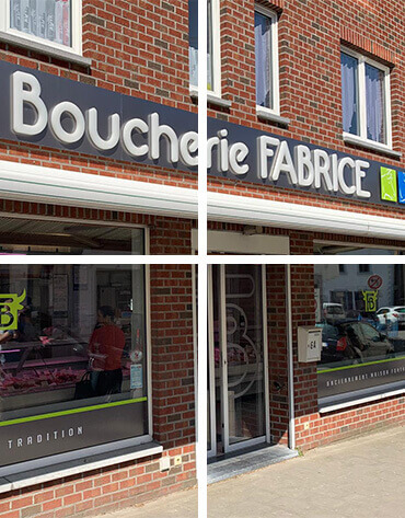 Façade de la Boucherie Fabrice